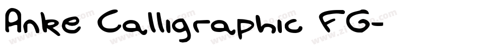 Anke Calligraphic FG字体转换